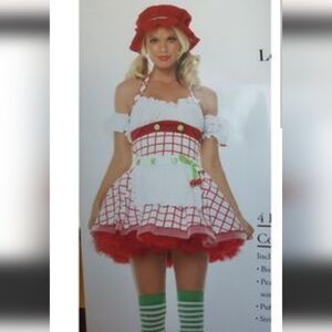RARE Leg Avenue "Strawberry Shortcake" "Cherry Cuddler" Costume M EUC